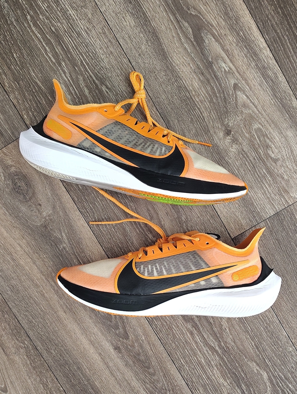 Nike Air Zoom Gravity Orange and Black Running Shoes